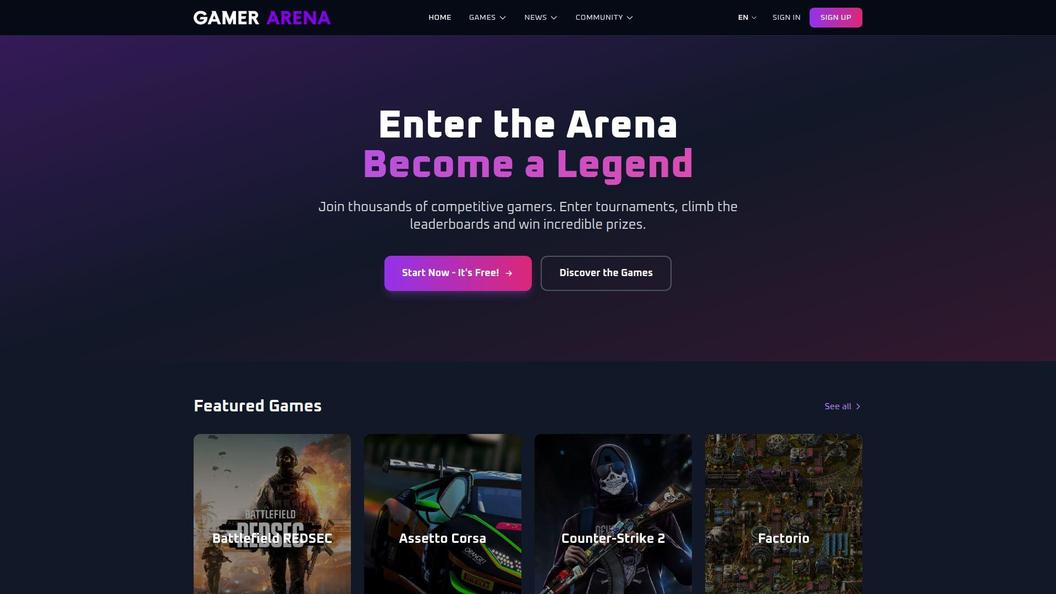 Screenshot GamerArena.it