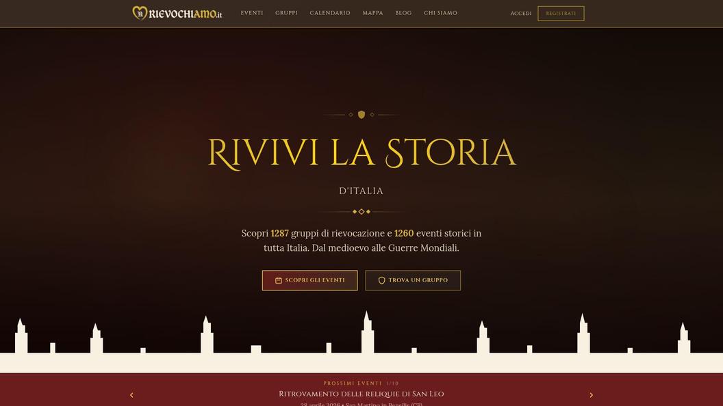 Screenshot RievochiAmo.it